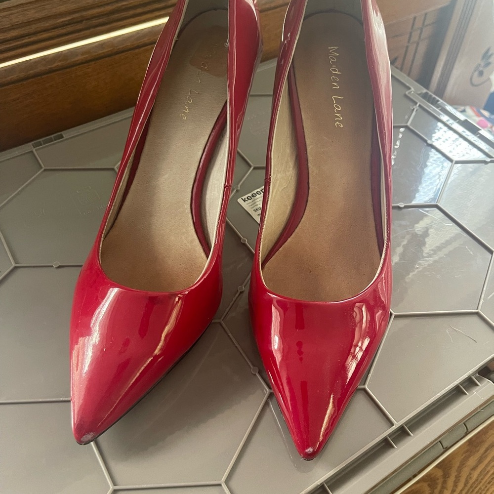 Modern Lane Red Patent Leather Heels